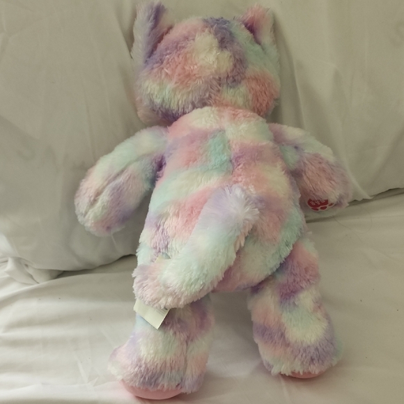 Build-A-Bear Cat Pink and Purple Stuffed Animal Plush - Picture 9 of 13
